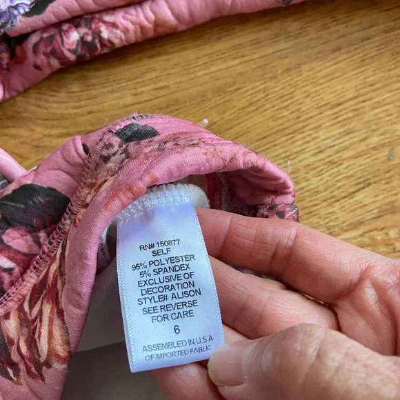 NWT Marchesa Notte mini Alison Rose Quilted Floral Hoodie 6Y - Picture 11 of 11